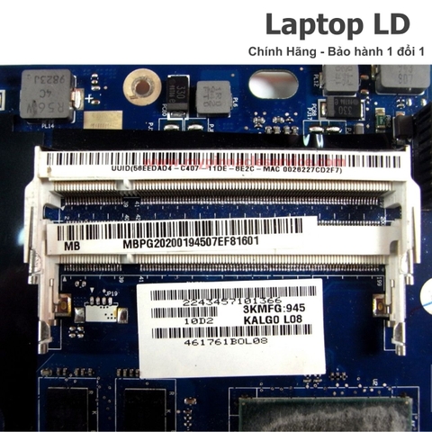 Khe RAM trên motherboard Acer Aspire 4736Z hỗ trợ nâng cấp bộ nhớ