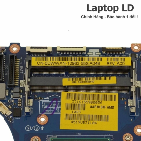 Khe RAM trên motherboard Dell Alienware LA-B753P hỗ trợ nâng cấp bộ nhớ
