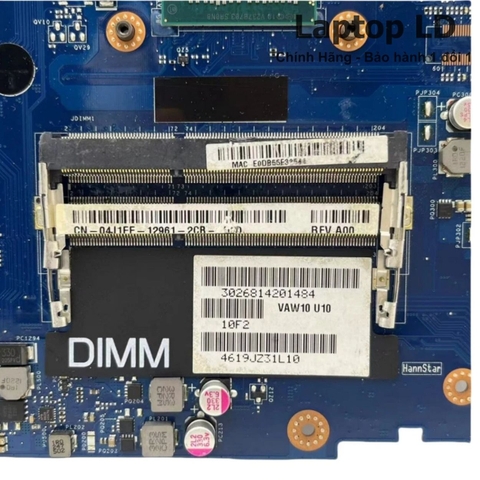 Khe RAM trên motherboard Dell Inspiron 17R 3721 5721 hỗ trợ nâng cấp bộ nhớ