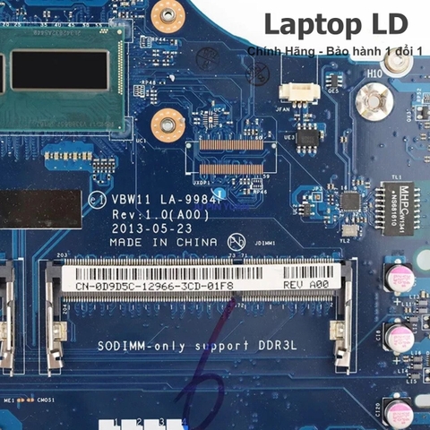 Khe RAM trên motherboard Dell Inspiron 3737 5737 hỗ trợ nâng cấp bộ nhớ