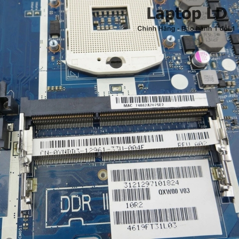 Khe RAM trên motherboard Dell E5430 hỗ trợ nâng cấp bộ nhớ