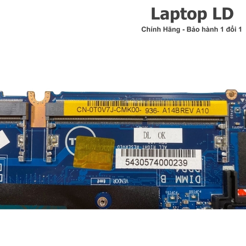 Khe RAM trên motherboard Dell Latitude E7270 hỗ trợ nâng cấp bộ nhớ