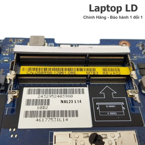 Khe RAM trên motherboard Dell Precision M4500 hỗ trợ nâng cấp bộ nhớ