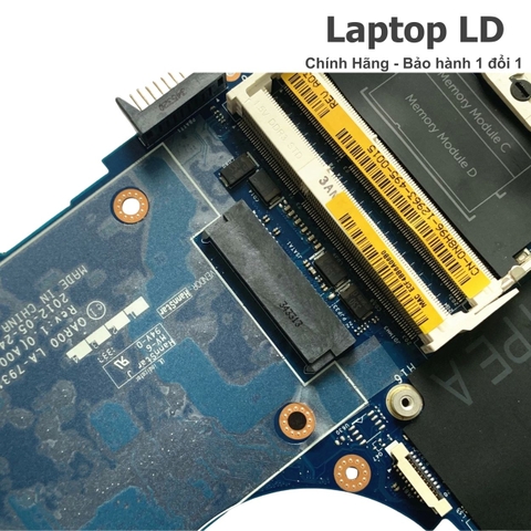 Khe RAM trên motherboard Dell M4700 hỗ trợ nâng cấp bộ nhớ