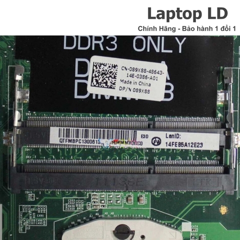 Khe RAM trên motherboard Dell Vostro 3750 hỗ trợ nâng cấp bộ nhớ