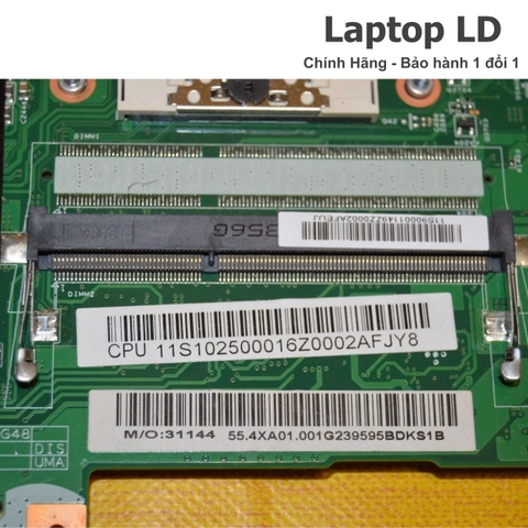 Khe RAM trên motherboard Lenovo G480 G580 cho phép nâng cấp bộ nhớ