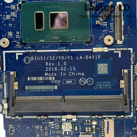 Khe RAM trên motherboard Lenovo Ideapad Flex 4-1470 hỗ trợ nâng cấp bộ nhớ