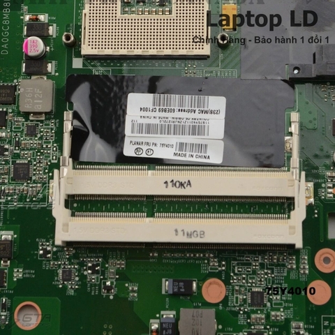 Khe RAM trên motherboard Lenovo ThinkPad L512 cho phép nâng cấp bộ nhớ