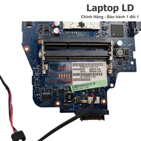 Khe RAM trên motherboard Toshiba Satellite A660 hỗ trợ nâng cấp bộ nhớ