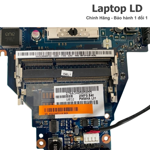 Khe RAM trên motherboard Toshiba Satellite C660 hỗ trợ nâng cấp bộ nhớ