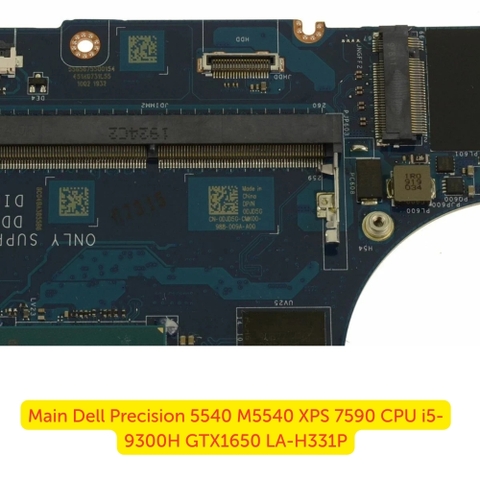 khe ram Main Dell Precision 5540 M5540 XPS 7590 CPU i5-9300H GTX1650 LA-H331P