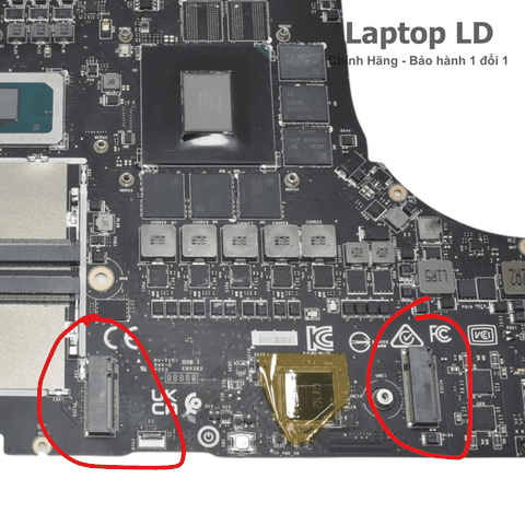 Khe SSD M.2 PCIe Gen4 trên main MSI GS77 12UE