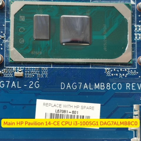 Khu Vực CPU Trên Main HP Pavilion 14-CE i3-1005G1 Chính Hãng