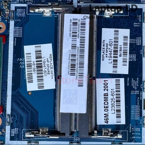 Khu vực RAM trên main HP Envy x360 15M-CN i5-8250U