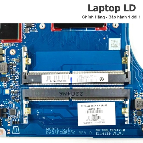 Khu vực RAM trên main HP OMEN 15Z-EN Ryzen 7 4800H
