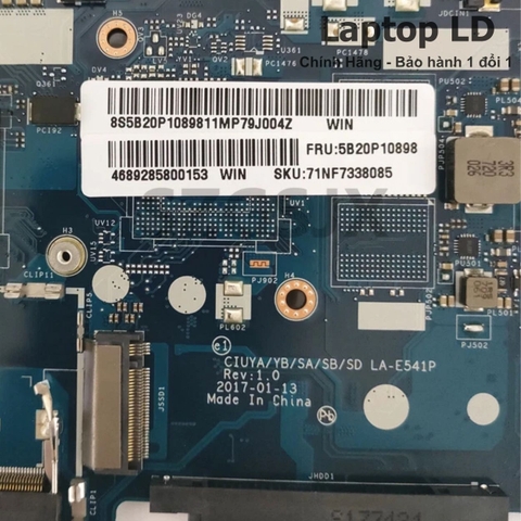 Mã main Lenovo IdeaPad 320S-15IKB LA-E541P