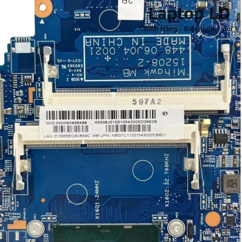 Khe RAM trên main Acer Aspire V3-372 CPU i5-6200U 15208-2 — Laptop LD