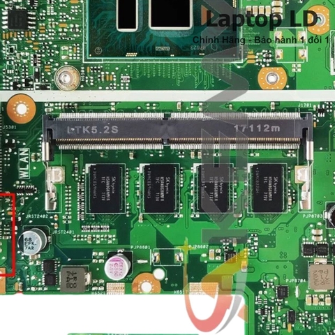 Khe RAM trên main Asus VivoBook X541UJ X541UAK F541U A541U X541UVK CPU i5 6200U — Laptop LD