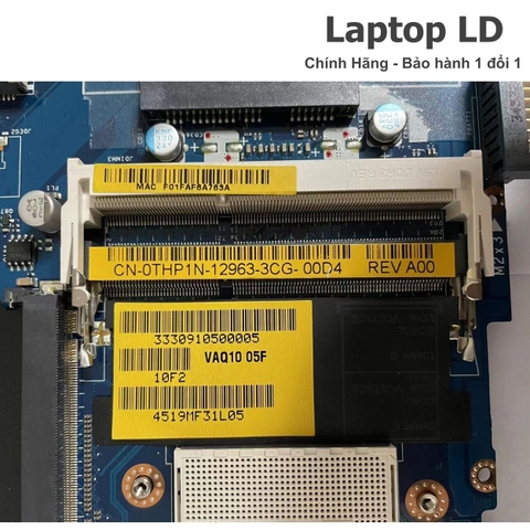 Khe RAM trên main Dell Precision M4800 LA-9771P, hỗ trợ nâng cấp bộ nhớ — Laptop LD