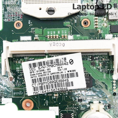 Khe RAM trên main HP Probook 6450B / 6550B 6050A2326701-M — Laptop LD