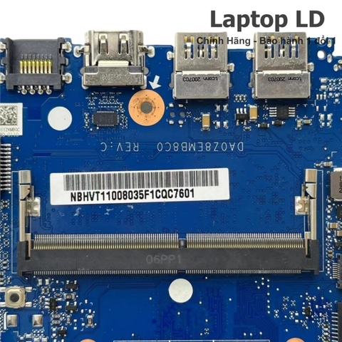 Khe/điểm hàn RAM trên main Acer Aspire A314-23 / A315-23 AMD Ryzen 3 3300U DA0Z8EMB8C0 — Laptop LD