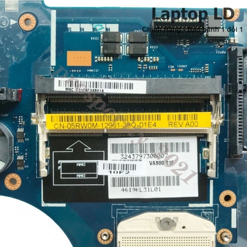 Khe/điểm hàn RAM trên main Dell Alienware 17 R1 LA-9331P — Laptop LD
