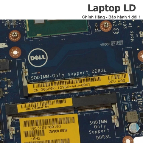 Khe/điểm hàn RAM trên main Dell Inspiron 5447 / 5547 / 5442 / 5542 CPU i7-4500U LA-B012P — Laptop LD