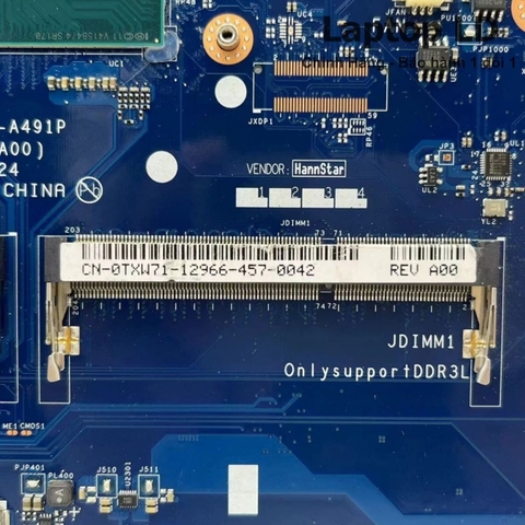Khe/điểm hàn RAM trên main Dell Latitude 3540 CPU i7-4500U LA-A491P — Laptop LD