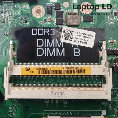 Khe/điểm hàn RAM trên main Dell Studio 1558 DAFM9BMB6D0 — Laptop LD