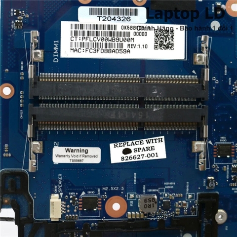 Khe/điểm hàn RAM trên main HP EliteBook 725 G3 CPU A8-8600B 6050A2725101-M — Laptop LD