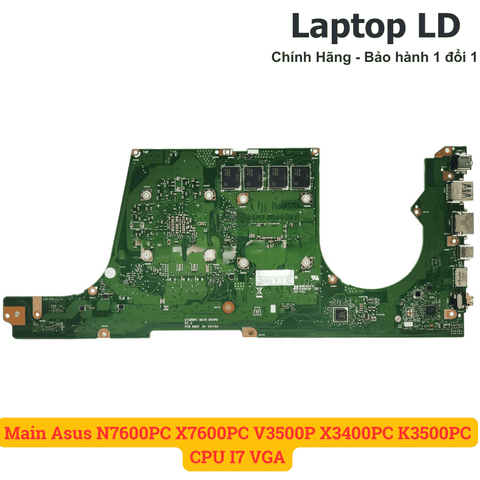 Mặt sau mainboard Asus N7600PC X7600PC V3500P X3400PC K3500PC CPU i7