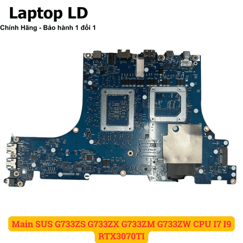 Mặt sau mainboard ASUS ROG Strix G733ZX CPU i7 / i9 VGA RTX 3070Ti