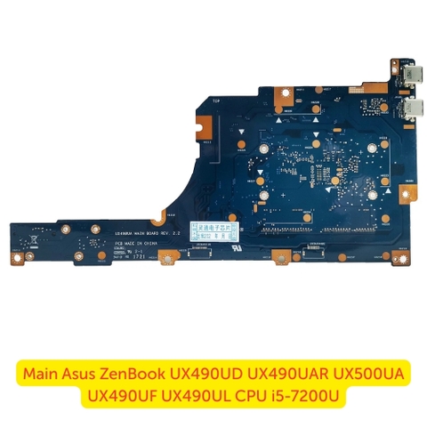 Mặt Sau Mainboard Asus ZenBook UX490 Series CPU i5-7200U