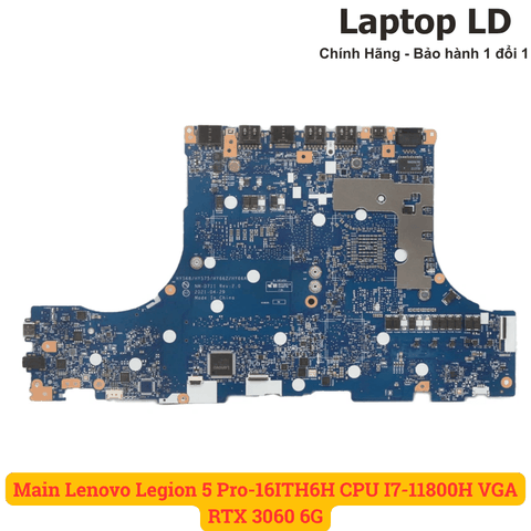 Mặt sau mainboard Lenovo Legion 5 Pro-16ITH6H CPU i7-11800H VGA RTX 3060