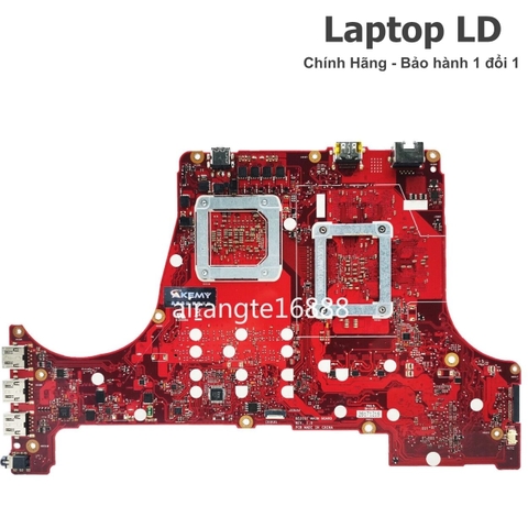 Mặt sau motherboard Asus FX531GT với hệ thống mạch điện chi tiết
