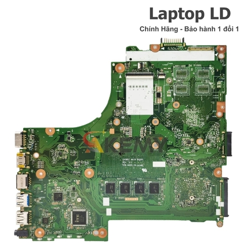 Mặt sau motherboard Asus X450CC với hệ thống mạch điện hoàn chỉnh