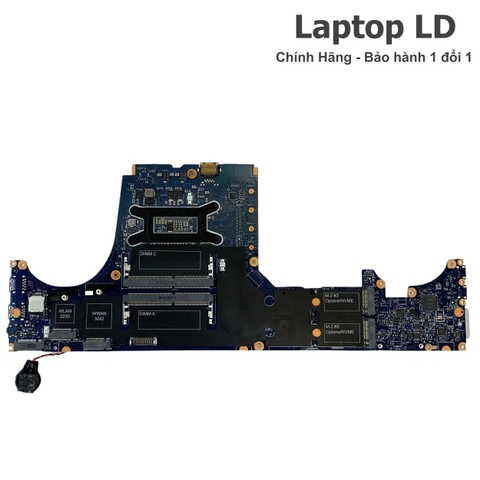 Mặt sau motherboard Dell Precision 15 7540 với hệ thống mạch điện