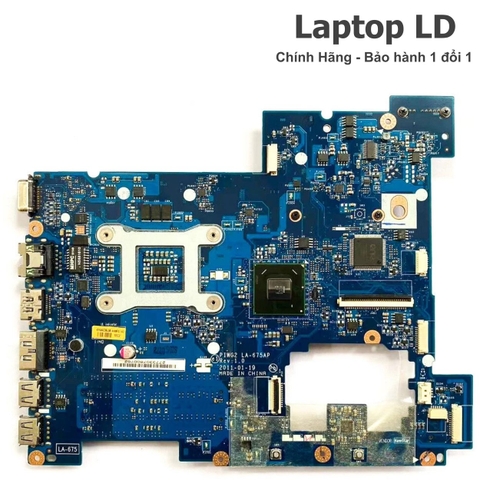 Mặt sau motherboard Lenovo G570 LA-675AP với hệ thống mạch điện hoàn chỉnh