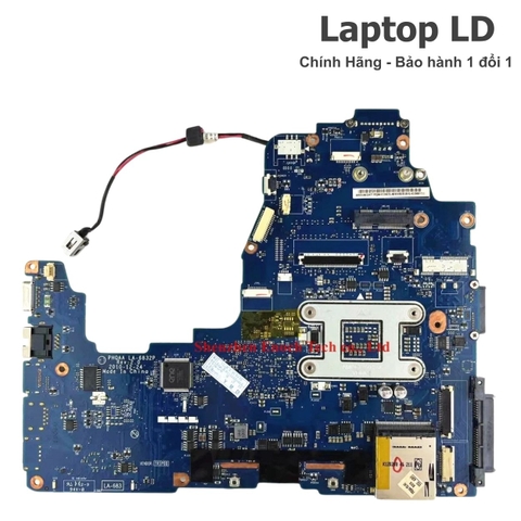 Mặt sau motherboard Toshiba Satellite P755 với hệ thống mạch điện