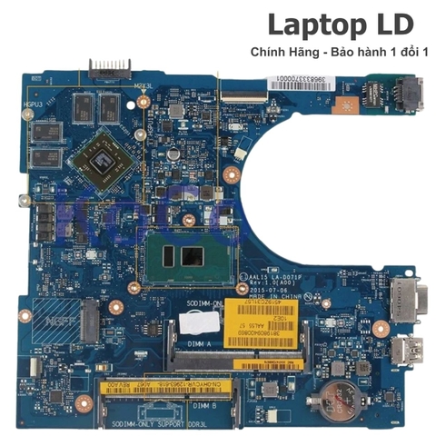 Mặt trước main Dell Vostro 3459 / 5459 / 3559 / 5559 CPU i5-6200U LA-D071P