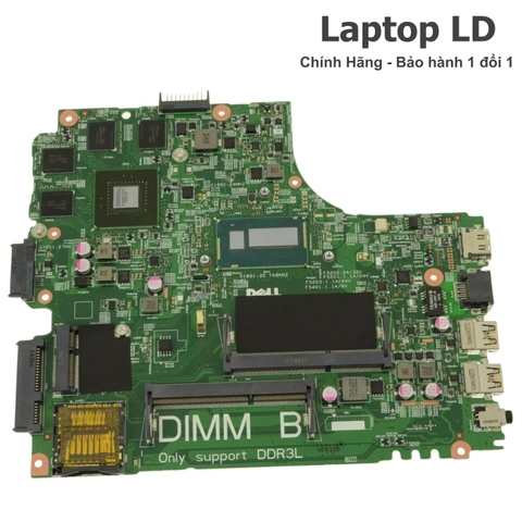 Mặt trước bo mạch chủ Dell Inspiron 14R 5437 hiển thị đầy đủ chipset và linh kiện