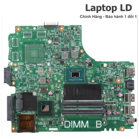 Mặt trước bo mạch chủ Dell Inspiron 14R 2421 với chipset và linh kiện chính