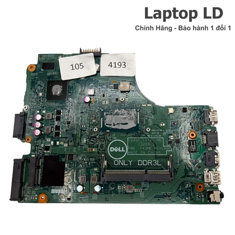 Mặt trước bo mạch chủ Dell Inspiron 3442 với chipset và linh kiện chính