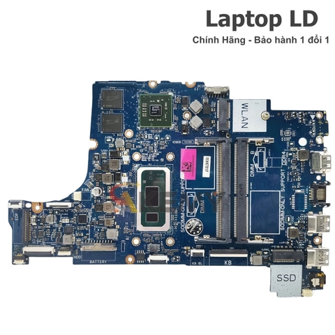 Mặt trước bo mạch chủ Dell Inspiron 5494 với đầy đủ chipset và linh kiện