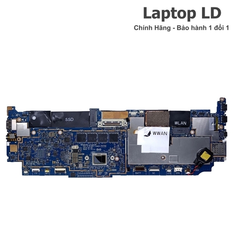 Mặt trước bo mạch chủ Dell Latitude E7370 với đầy đủ chipset và linh kiện