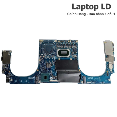 Mặt trước bo mạch chủ Dell Precision 5750 với đầy đủ chipset và linh kiện