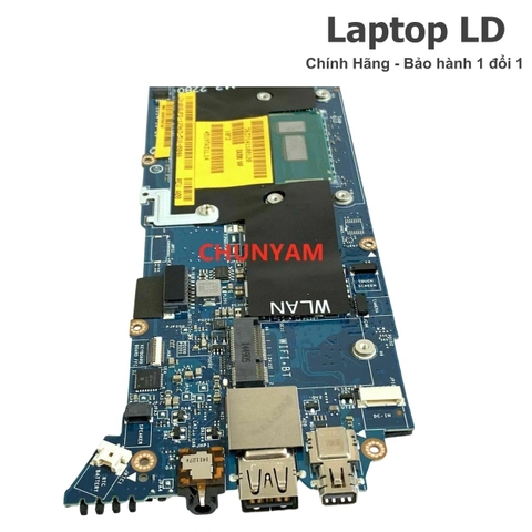 Mặt trước bo mạch chủ Dell XPS 13 9343 với chipset và linh kiện chính