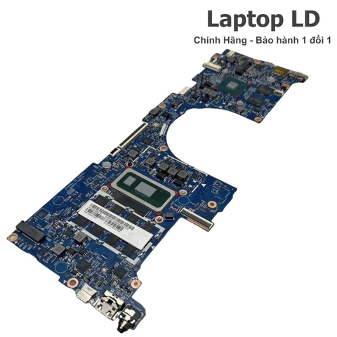 Mặt trước bo mạch chủ HP Envy 13-AQ với đầy đủ linh kiện và chipset