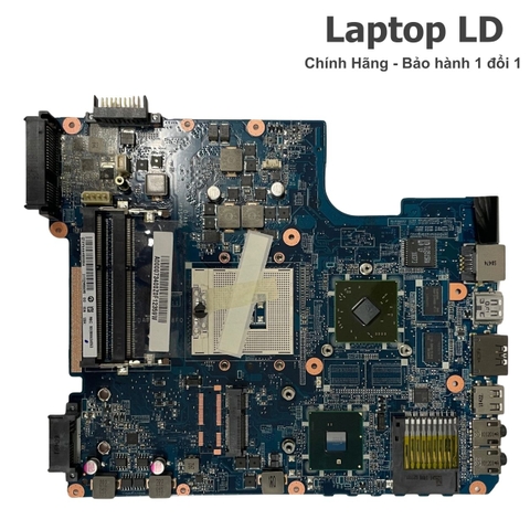 Mặt trước bo mạch chủ Toshiba Satellite L640 hiển thị chipset và linh kiện