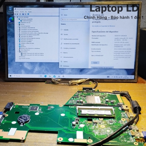 Kiểm tra hoạt động thực tế mainboard laptop Asus D550M / X551MAV CPU N2815 RAM 2GB